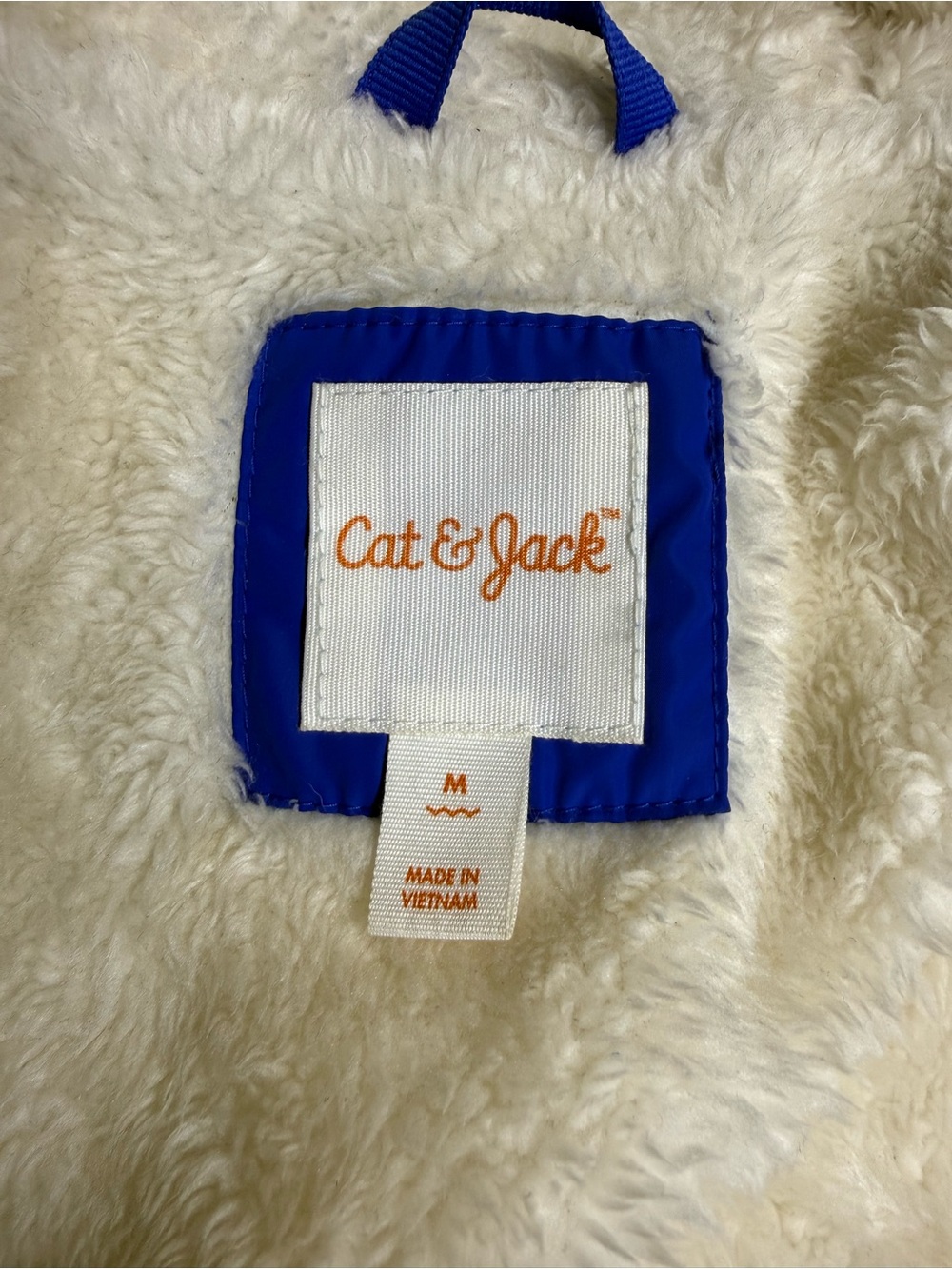 Cat & Jack Royal Blue Quilted Hooded Puffer Jacket - Picture 6 of 6